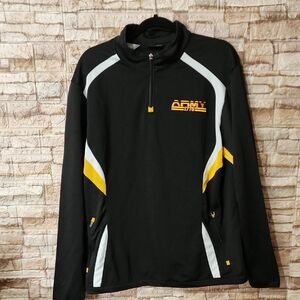 Army Erformace Black and Yellow Quarter-Zip Pullover